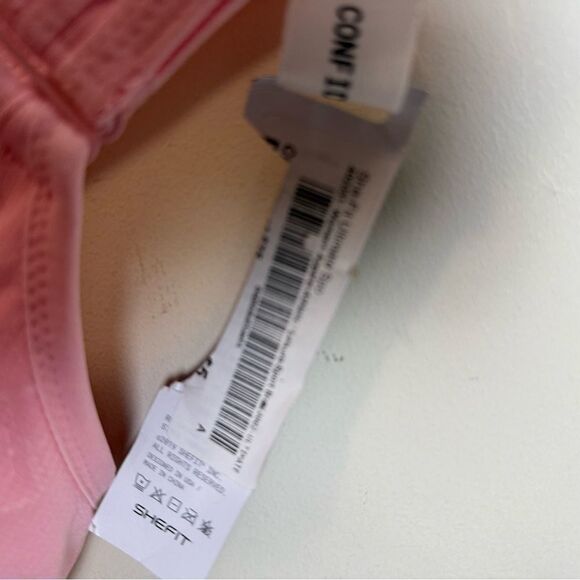 TWO SHEFIT Confident Ultimate Sports Bra XS New Pink and White - Picture 2 of 7